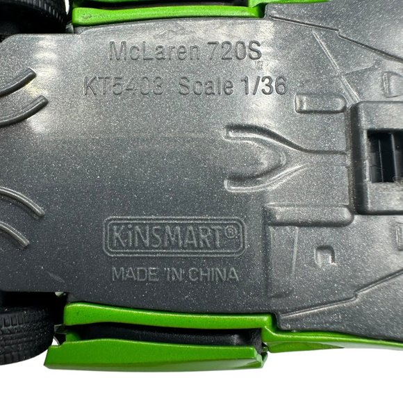 Kinsmart McLaren 720 S Model Car Silver 1/36 Scale KT5403 Diecast Pull Back Acti - Picture 11 of 12